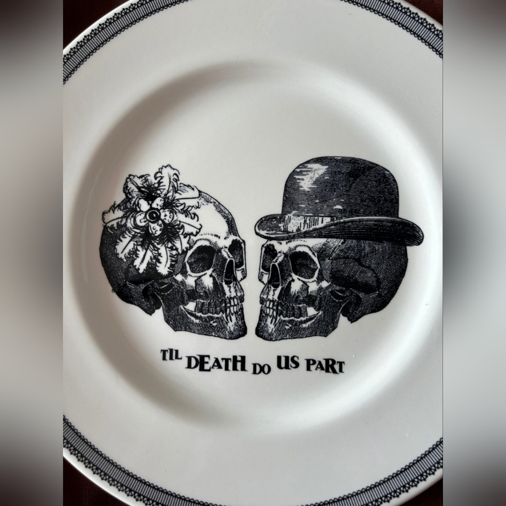 Till death do us part dinner plate - Picture 3 of 3